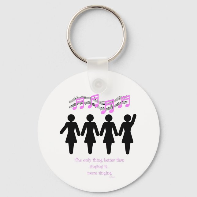 Chaveiro A única coisa melhor do que cantar (Frente)