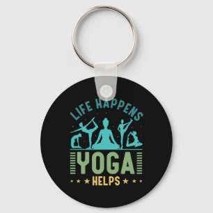 Chaveiro A Vida Acontece Yoga Ajuda _13 