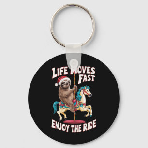 Chaveiro A Vida Desloca Rápida No Cavalo Carrossel - Christ