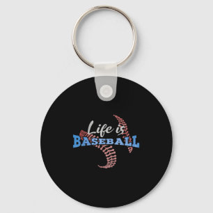 Chaveiro A Vida É A Vintagem Do Jogador De Beisebol, Citaçã