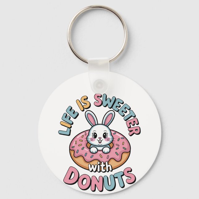 Chaveiro A Vida É Mais Doce Com Rosquinhas (Frente)