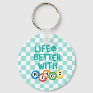 Chaveiro A Vida é Melhor Com Bingo