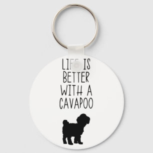 Chaveiro A Vida É Melhor Com Um Cavapoo