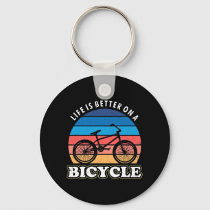 Chaveiro A Vida É Melhor Num Bicicleto