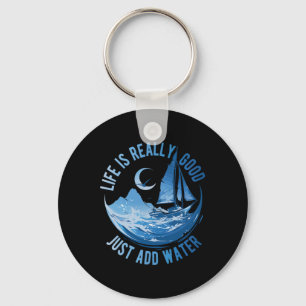 Chaveiro A Vida É Muito Boa Basta Adicionar Água Vela Ocean