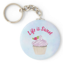 A vida é um Cupcake rosa doce