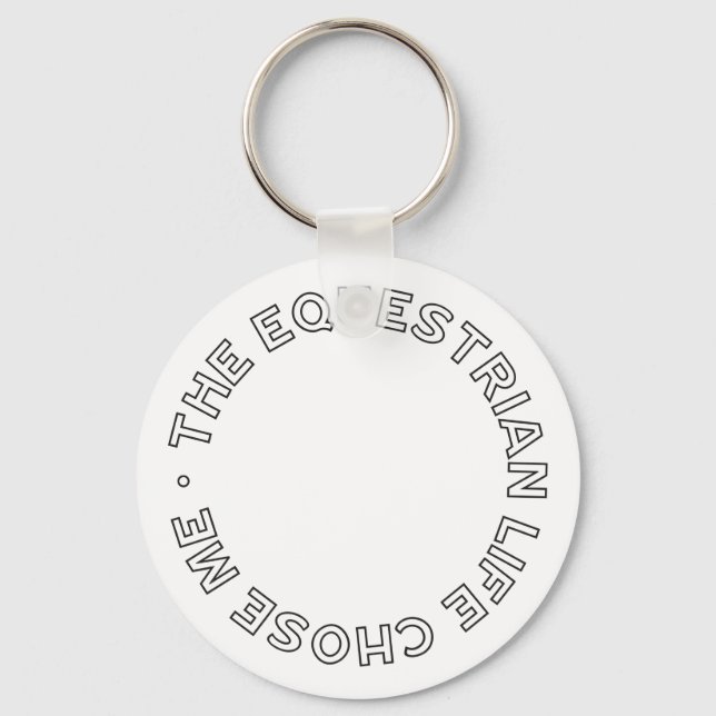 Chaveiro A Vida Equestre Escolheu-Me Cavaleiro Moderno (Frente)