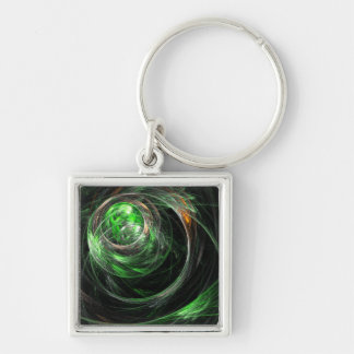 Chaveiro À volta do mundo, Abstrato verde-arte pequena