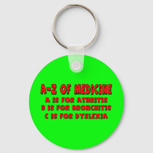 Chaveiro A-Z da dislexia