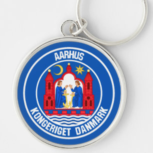Chaveiro Aarhus Round Emblem