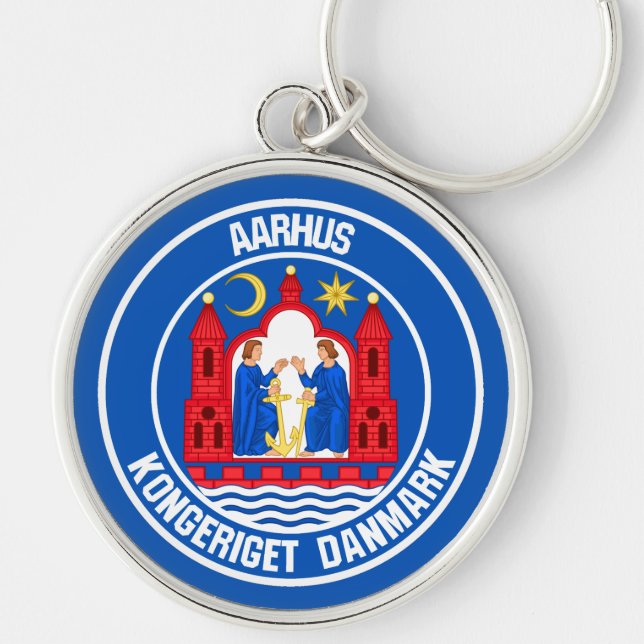 Chaveiro Aarhus Round Emblem (Frente)