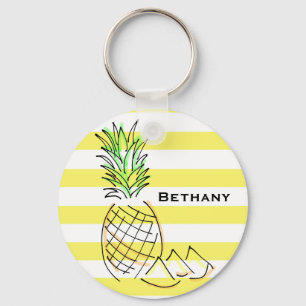 Chaveiro Abacaxi Amarelo Strike Summer Personalizado