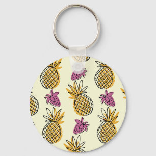 Chaveiro Abacaxi, design de têxteis para a colheita de mora