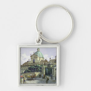 Chaveiro Abaixo do palácio do Belvedere em Viena