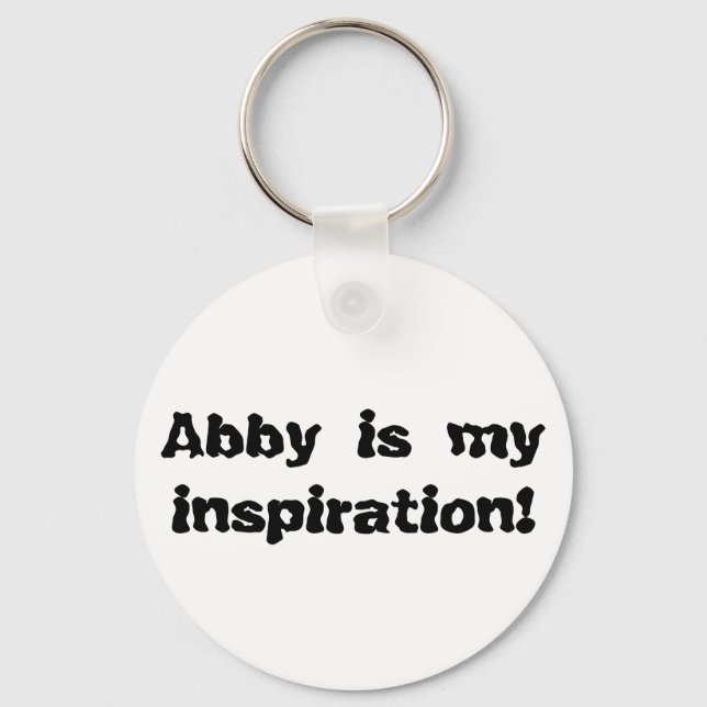 Chaveiro Abby é minha inspiração (Frente)