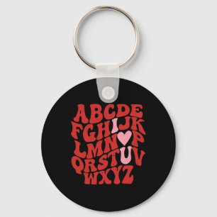 Chaveiro Abc Alfabeto Eu Amo Você Professor De Inglês Dia D