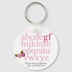 Chaveiro ABCs de sem glúten