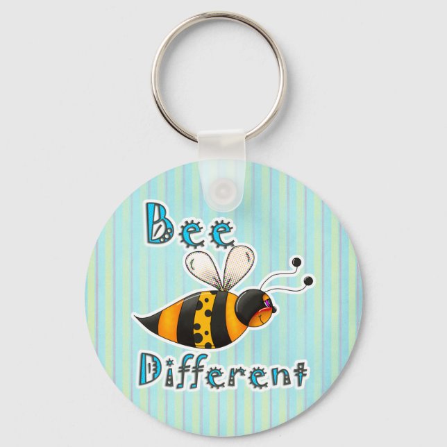 Chaveiro Abeja Bumble Manchada Diferente (Frente)