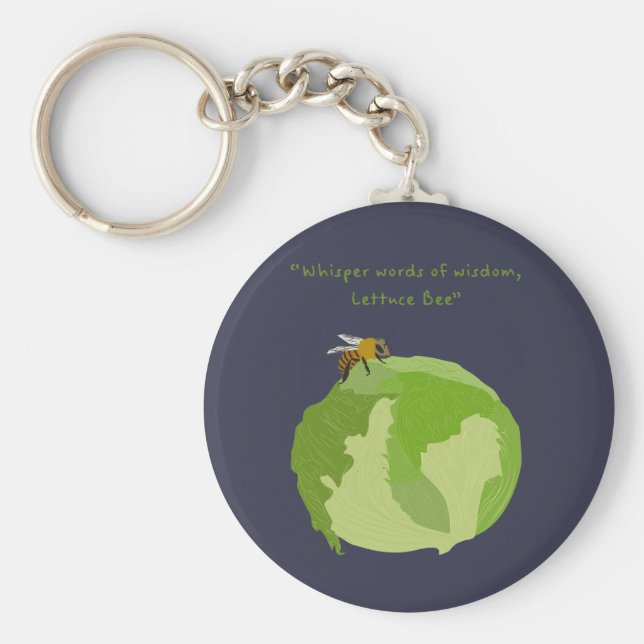 Chaveiro Abelha De Alface (Frente)