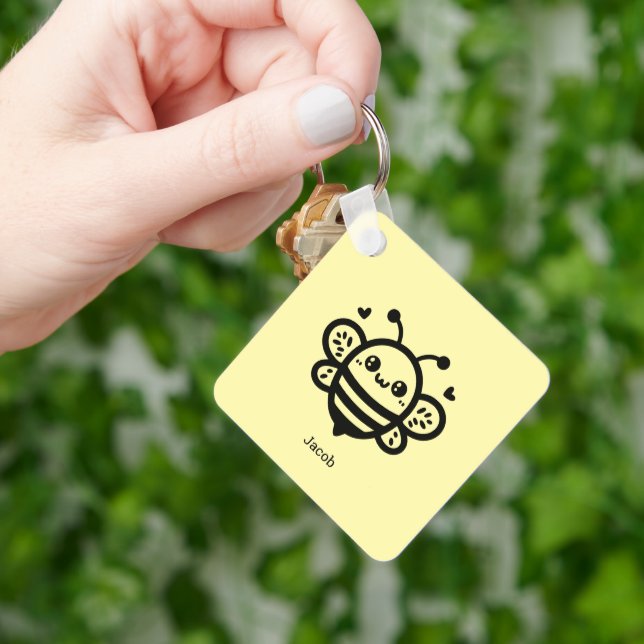 Chaveiro Abelhas de Mel Doce - Arte da Linha de Enfermeiro  (Mão)