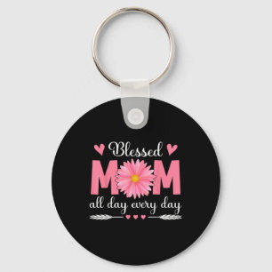 Chaveiro Abençoada Mãe O Dia Todo Flora Mães Mães