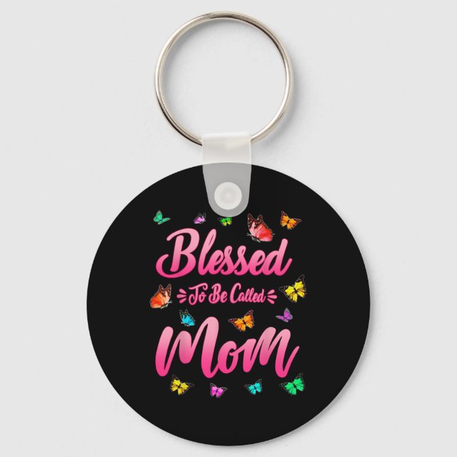 Chaveiro Abençoado Seja Chamado Mãe Dia de as mães Engraçad (Frente)