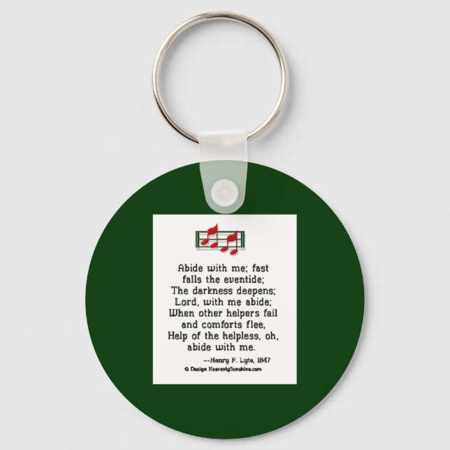 Chaveiro Abide With Me (Frente)