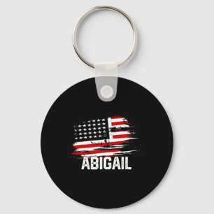Chaveiro Abigail U Flag Personalizado Em 4 De Julho Abigail