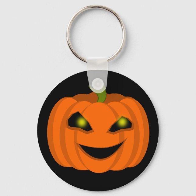 Chaveiro Abóbora Assustadora de Halloween (Frente)
