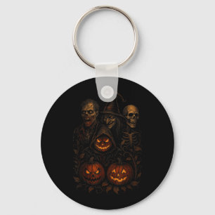 Chaveiro Abóbora Assustadora de Halloween Sinistro Bruxa Zu