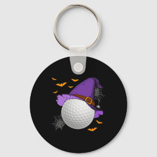 Chaveiro Abóbora de Chapéu de Bruxa de Bola de Golfe Fantas