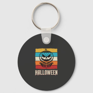 Chaveiro Abóbora de Halloween Caveira Retro Vintage
