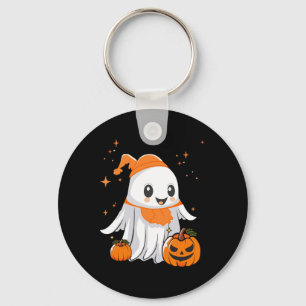 Chaveiro Abóbora-Fantasma Para Mulheres Homens Crianças Gi