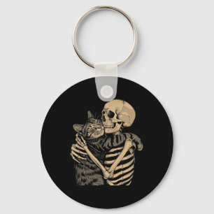 Chaveiro Abraçando o Pai da mãe do gato do Dia das Bruxas