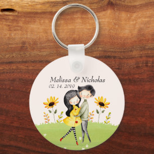 Chaveiro Abraço de Casal em Cute