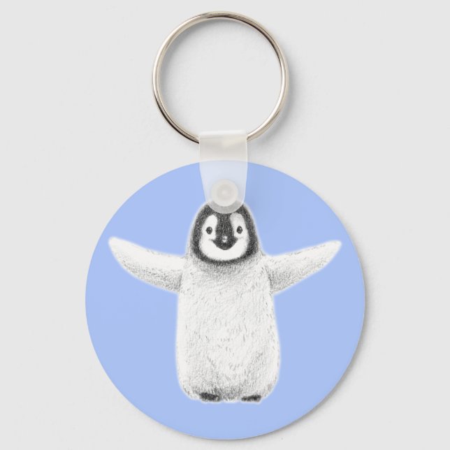 Chaveiro Abraço de Pinguim (Frente)