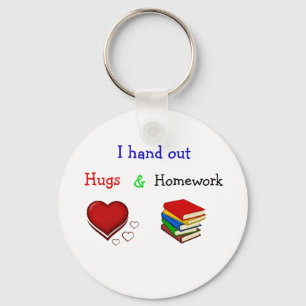 Chaveiro Abraços e corrente chave do professor dos