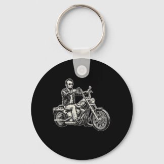 Chaveiro Abraham Abe Lincoln Moto Americano Ciclista EUA