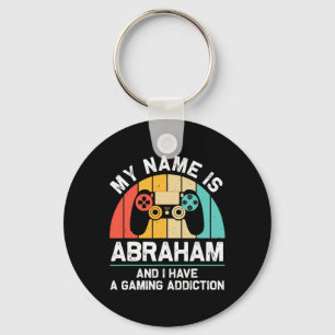 Chaveiro Abraham Gift Name Personalizado Funny Gaming Geek