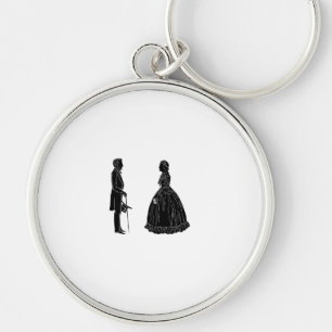 Chaveiro abraham lincoln mary todd lincoln silhoubalo
