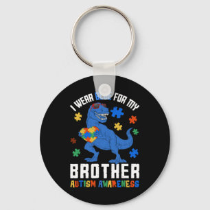 Chaveiro Abril Eu Visto Azul Para O Irmão Dinossauro Autism