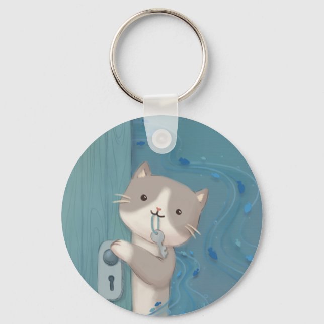 Chaveiro Abrir: Cat com Chave (Frente)