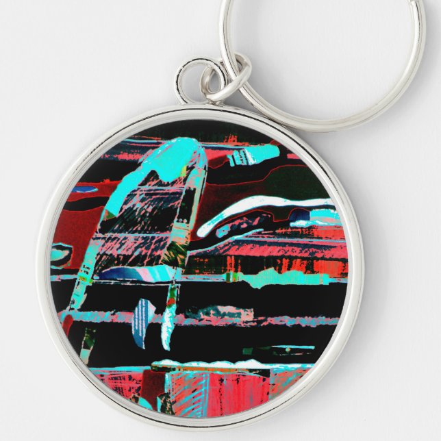 Chaveiro Abstract Freedom – Premium Round Large Keychain (Frente)