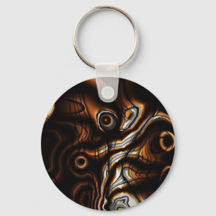 Chaveiro Abstrato Chocolate Swirge Key Chain