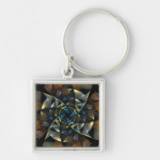 Chaveiro Abstrato de arte PinWheel pequena
