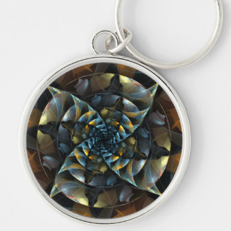 Chaveiro Abstrato de arte PinWheel pequena