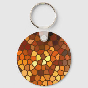 Chaveiro Abstrato de Autumn Mosaico