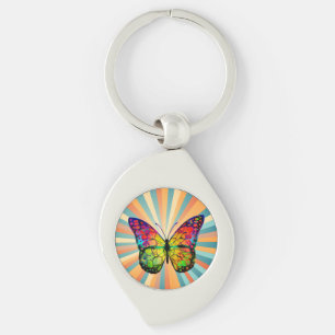 CHAVEIRO ABSTRATO DE BORRACHA DE VINTAGEM RETRO