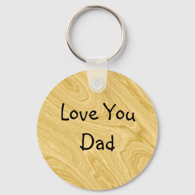 Chaveiro Abstrato de Efeito da Madeira (Frente)