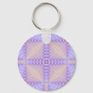 Chaveiro Abstrato de Seda Lilac Dois Presente de Natal
